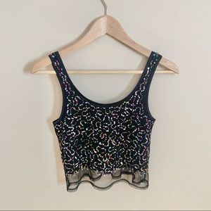 Black H&M Sequin Tank Top